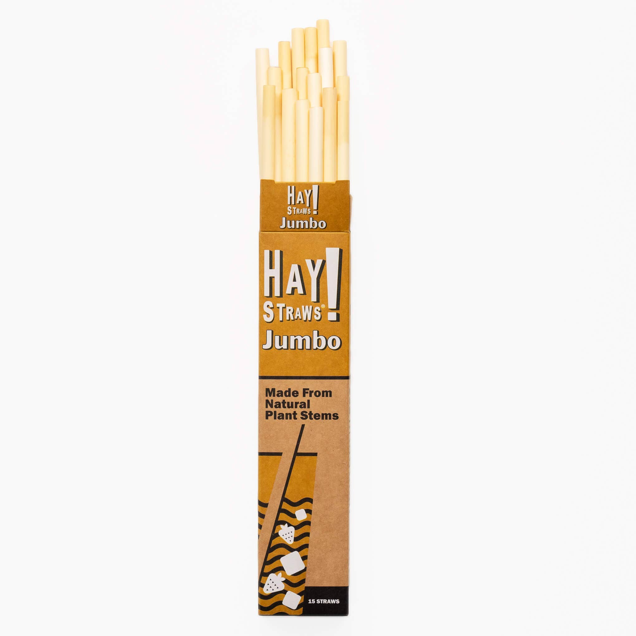 Hay Straws – Engroshandel Sugerør – Jumbo HAY! Straws 15 Pack1
