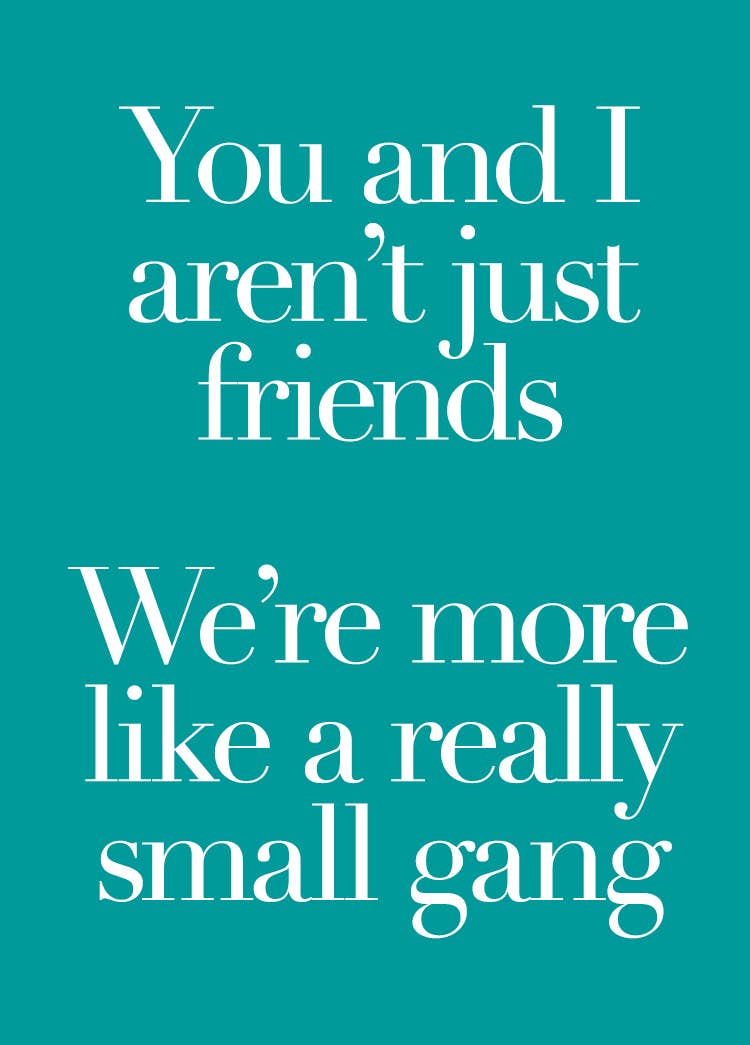 Footle Publishing - Wholesale Friendship Card - Cheeky Friendship card1