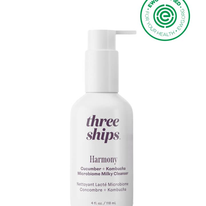 Three Ships (No Duties | Ships from US/CA | USMCA Compliant) - Wholesale Facial Cleanser - TESTER - Harmony Cucumber + Kombucha Microbiome Milky Cleanser - NOT FOR RESALE