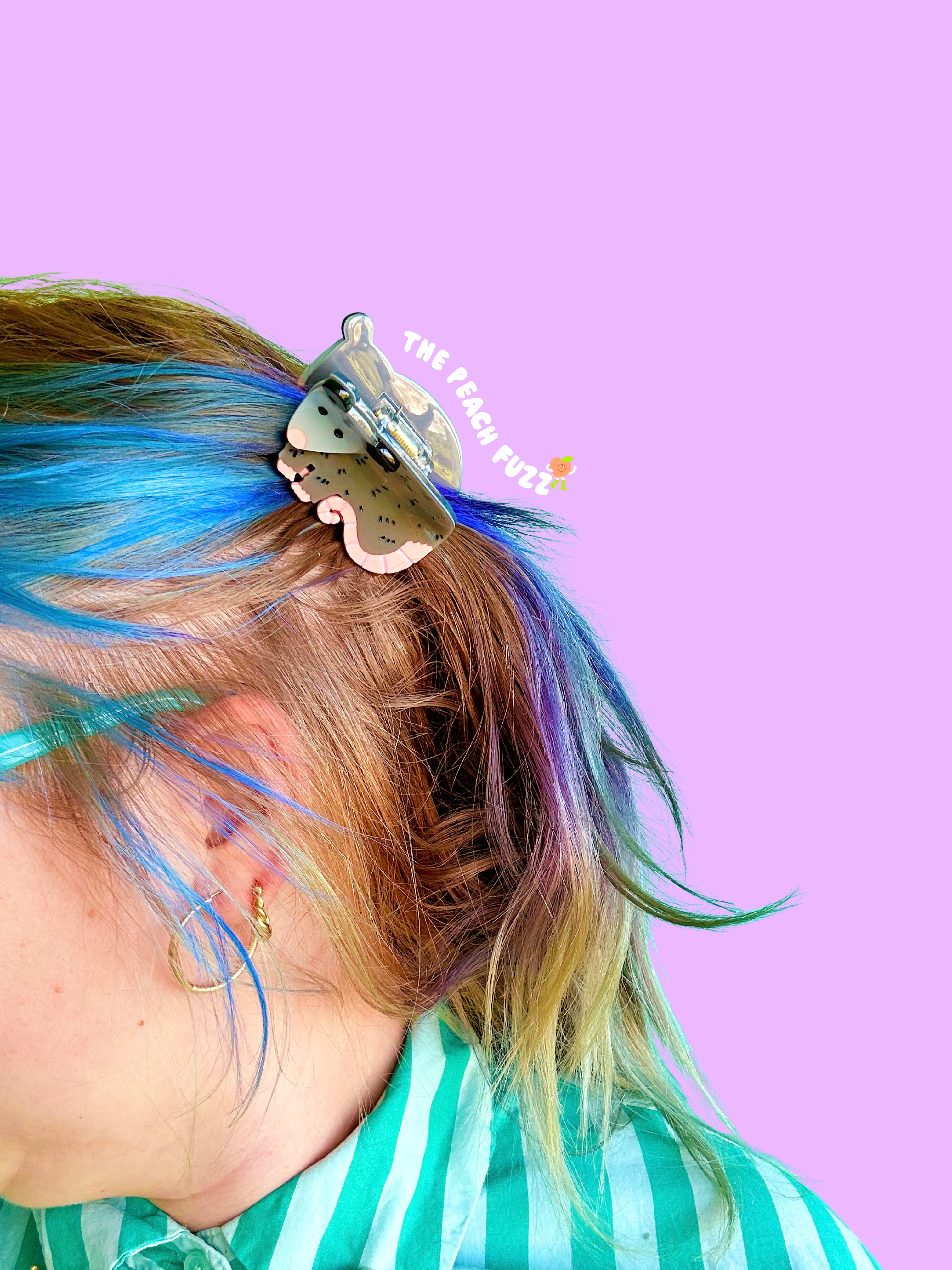 The Peach Fuzz – Conjunto de acessórios para cabelo - Mulher por atacado – Garra de Cabelo de Gambá8