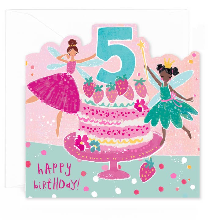 Gâteau d'anniversaire pour fille de 5 ans avec des fées pour la vente par Hotchpotch
