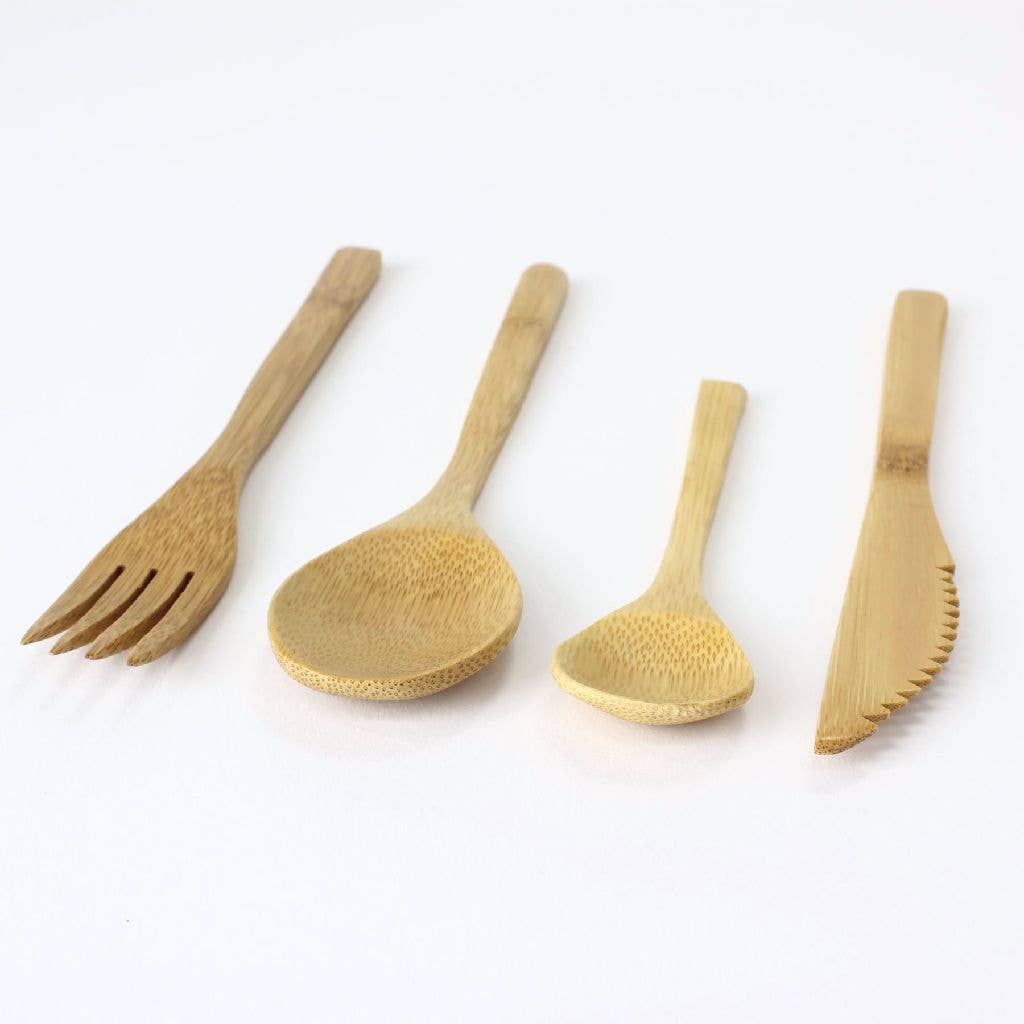 Time Concept - Wholesale Assorti bestekset - Bamboe bestek assorti 4p set3