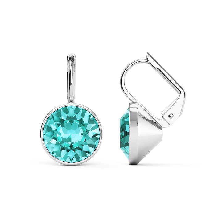 My Jewellery Story - Vente Boucles d'oreilles pendantes - Boucles d'oreilles Bella, boucles d'oreilles pendantes, 4 carats, turquoise clair|2-1177-RLTQ1