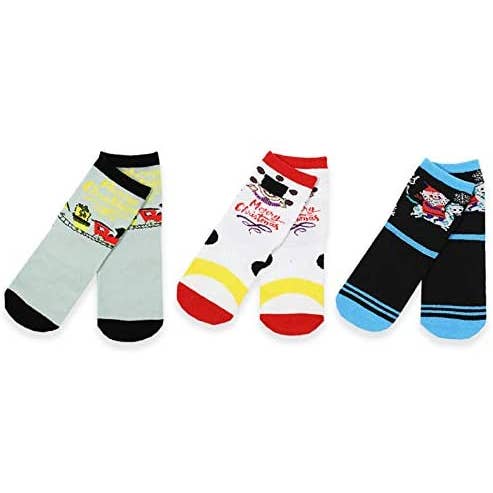 Chaussettes de Noël en coton 3 paires Mary Blair pour filles pour la vente par DoodleUS Inc