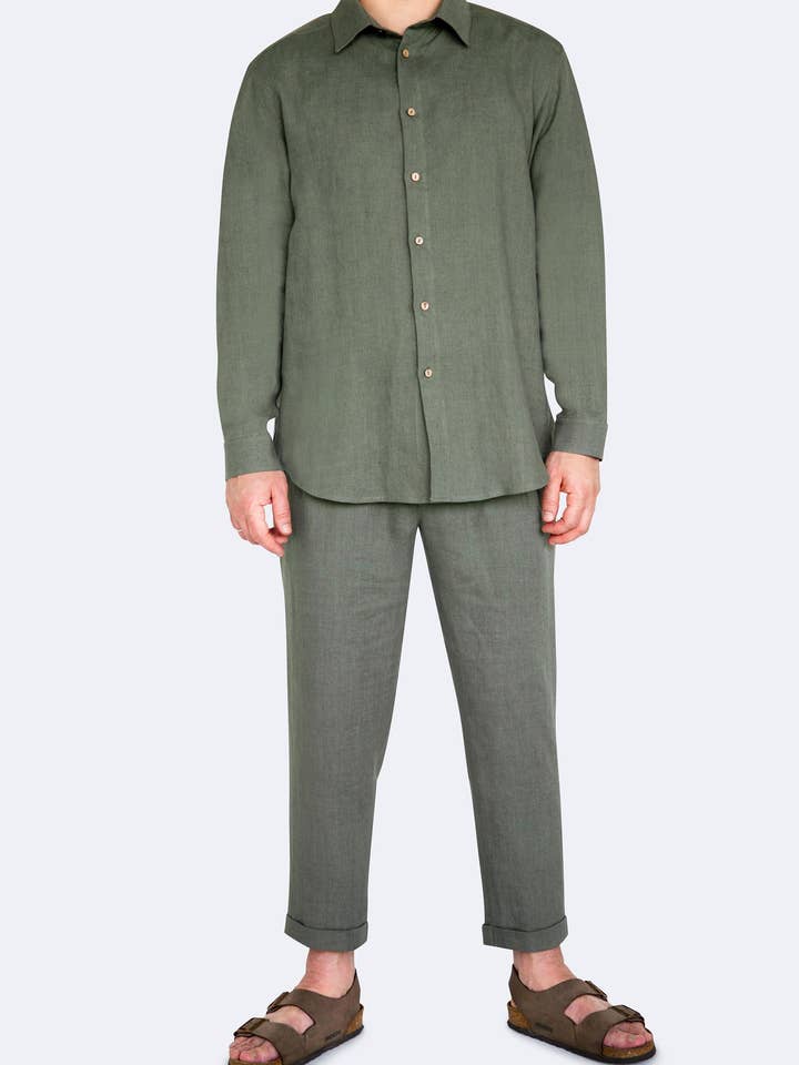 Kystlinned skjorte for engroshandel hos VADU Linen