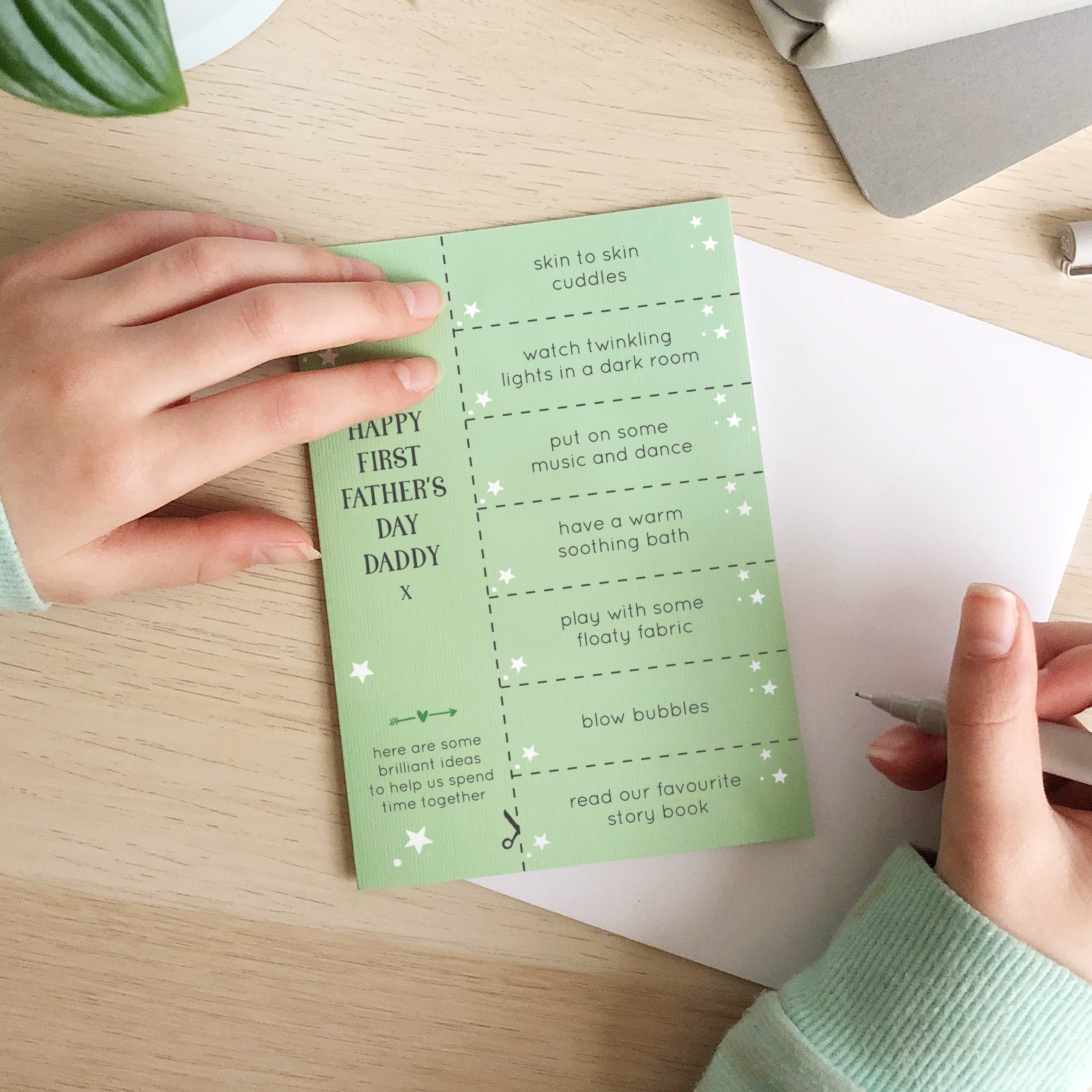Clara and Macy - Vente Carte pour la fête des Pères - Carte de coupon pour les idées de bébé pour la fête des pères0