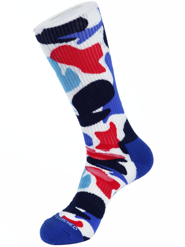 Camo Athletic Socks for wholesale by Unsimply Stitched