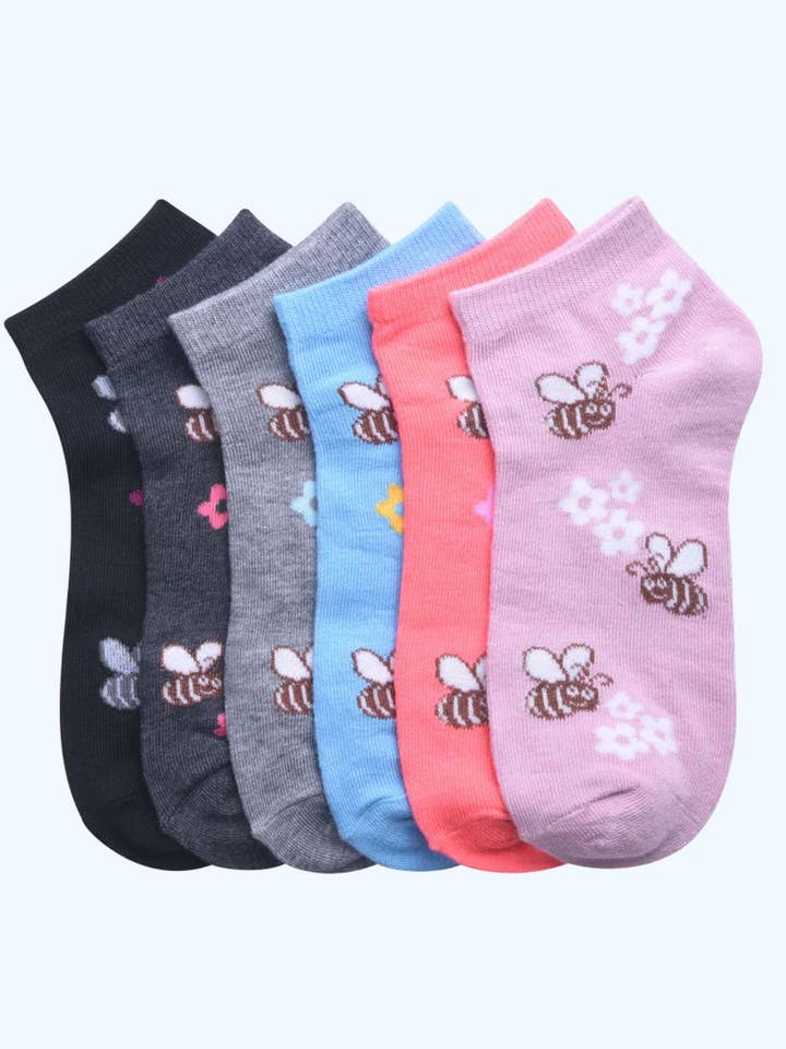 Women Fun Socks | Boss Bee  for wholesale by Amerikan Basics