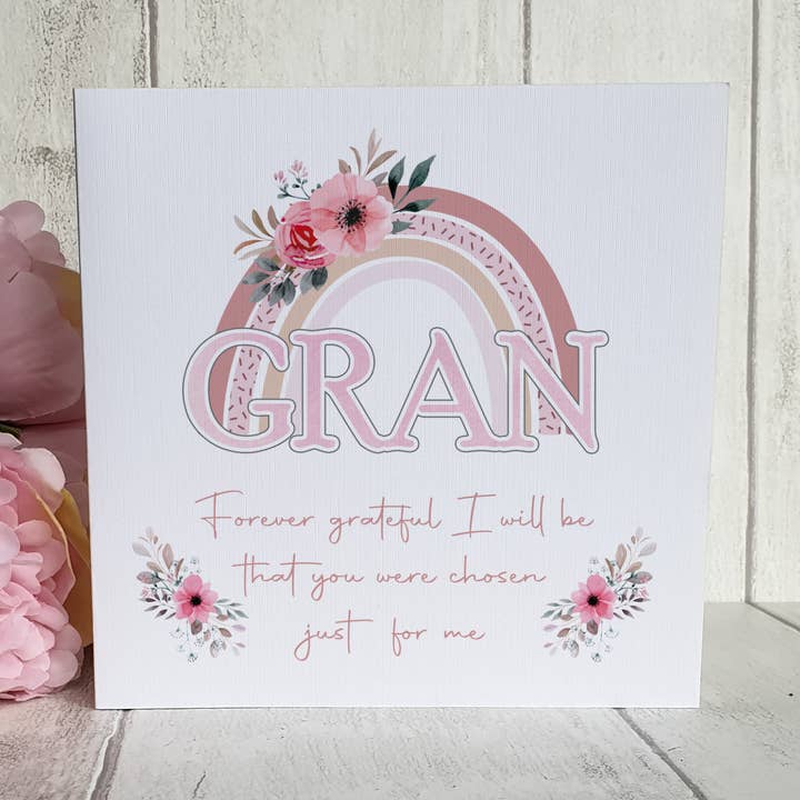 Gran Rainbow Card - Forever Grateful for wholesale by TM Giftware