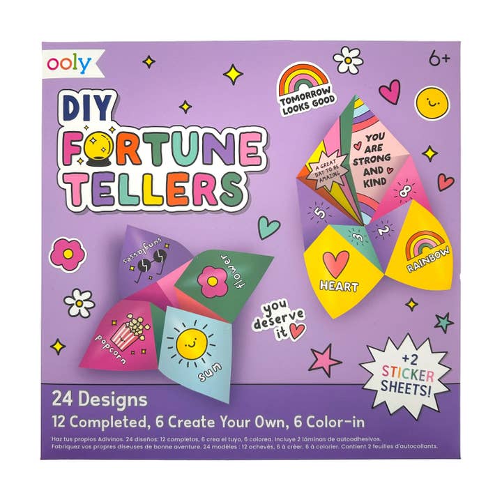OOLY - Wholesale DIY Craft Kit - Kids - D.I.Y. Fortune Tellers Activity Kit - Set of 24 Designs