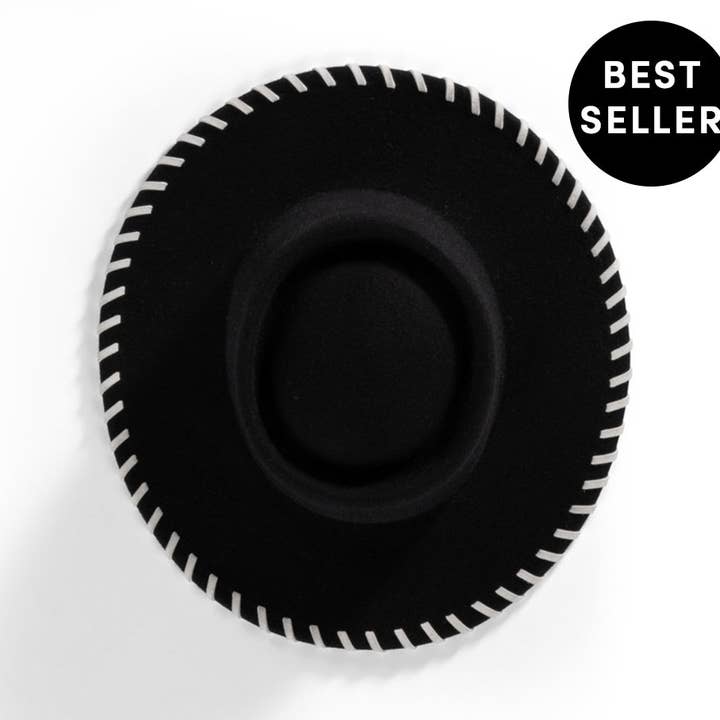 The Bullfighter - La Bonita cappello in lana con cuciture bianche per la vendita all'ingrosso da parte di Old Habits Die Hard