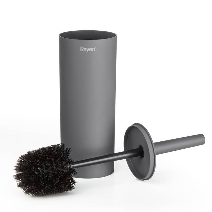 Toilet brush with grey cover for wholesale by RAYEN