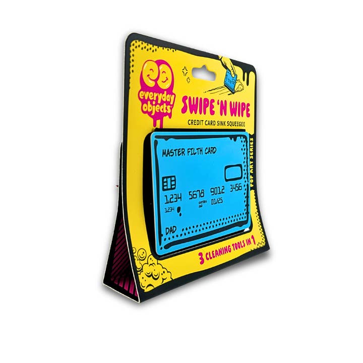 Everyday Objects - Wholesale Sink Strainer/Stopper - Swipe N Wipe Credit Card Kitchen Squeegee (Dad - Blue)9