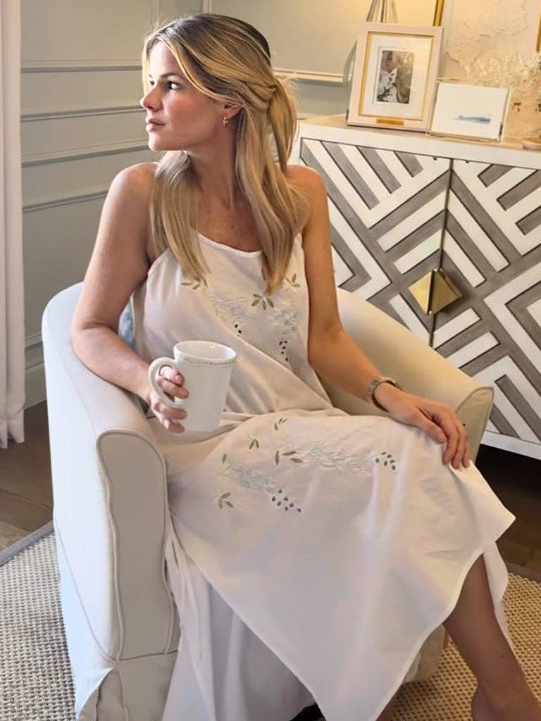 Jacaranda Living – wholesale Nattlinne - Dam – Jane vit bomull nattlinne3