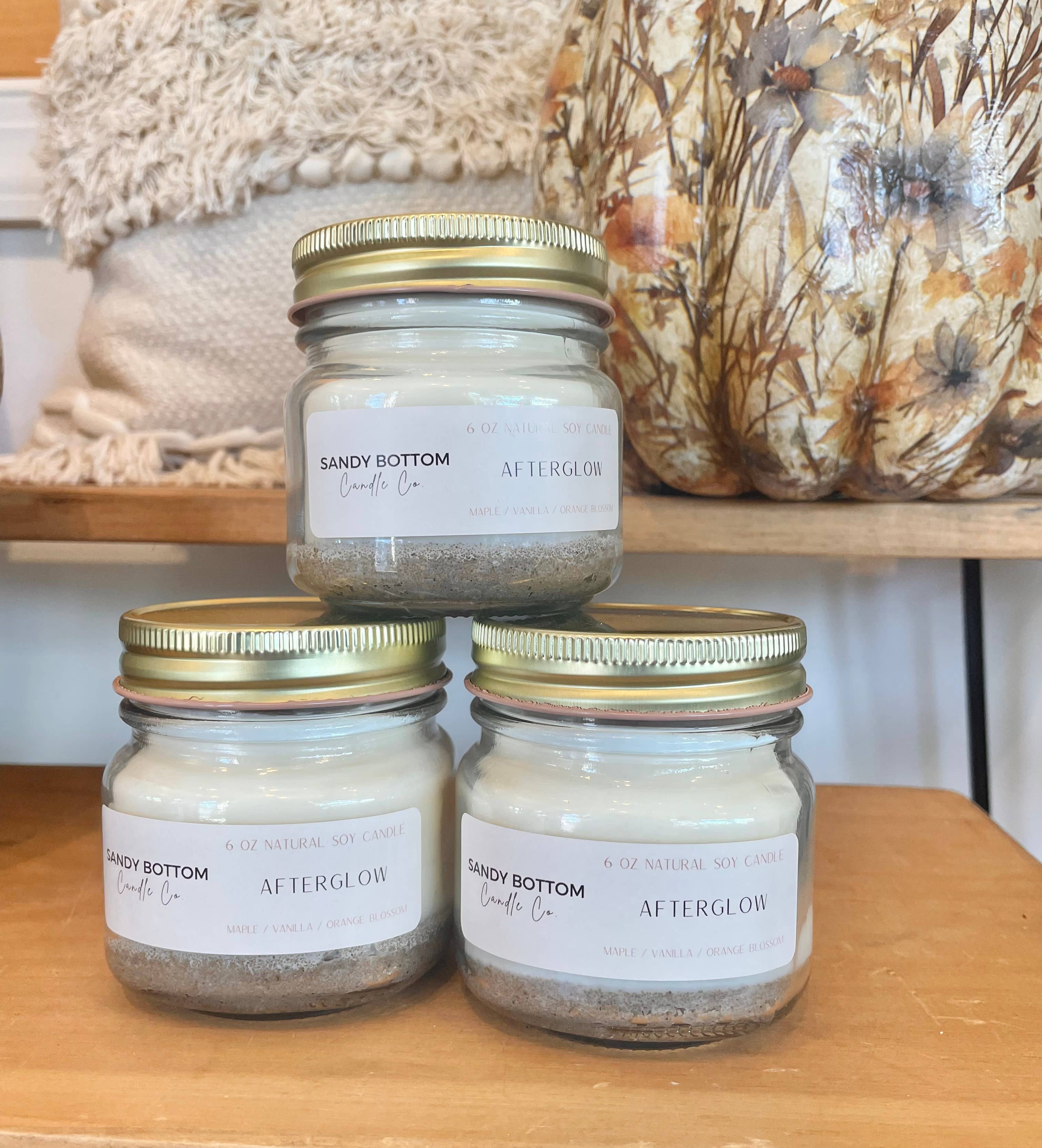 Sandy Bottom Candle Co. - Wholesale Jar/Filled Candle - Afterglow 6 oz Soy Candle0