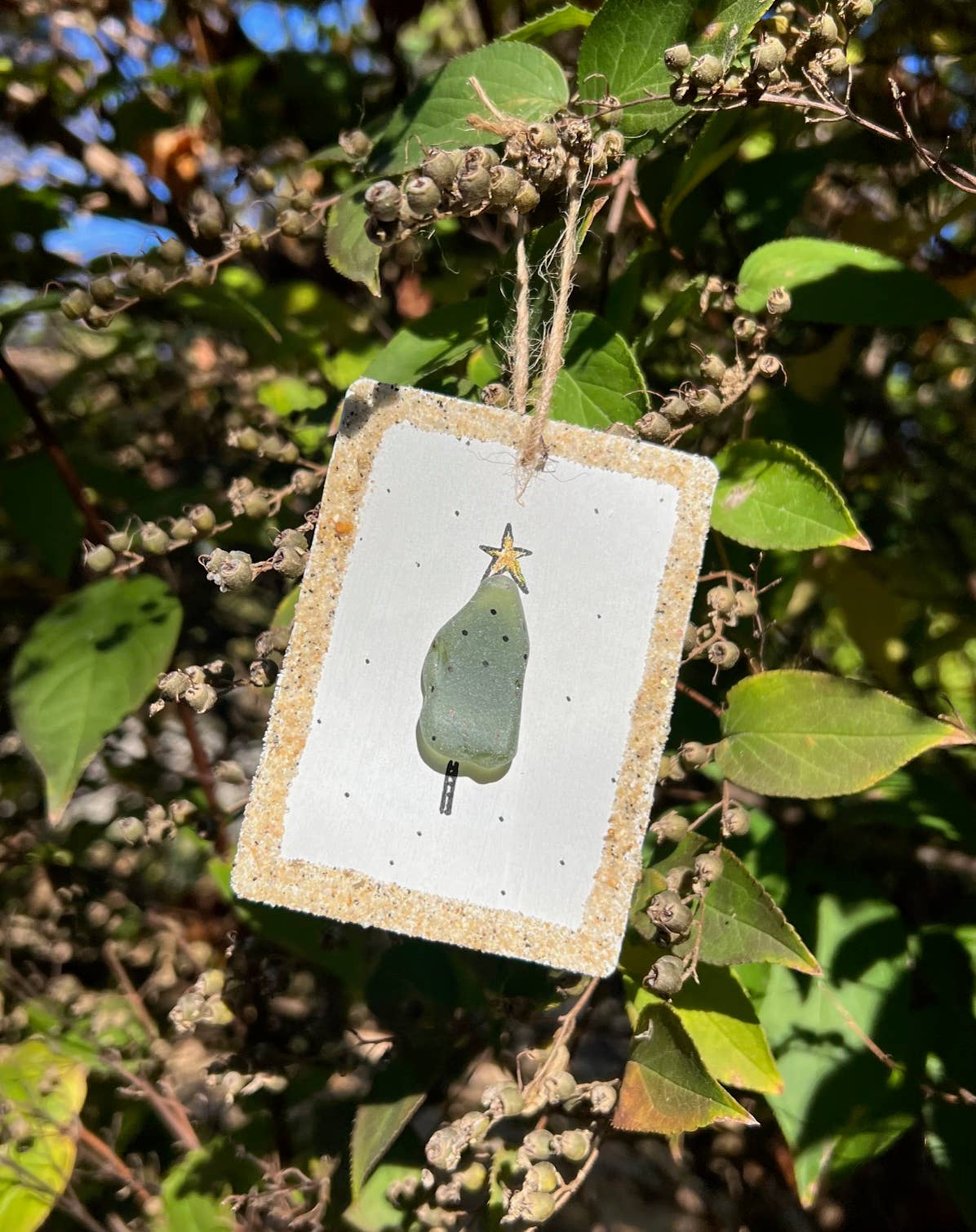 Sook & Hook - Wholesale Ornament - Jolly Christmas Tree Sea Glass Ornament4