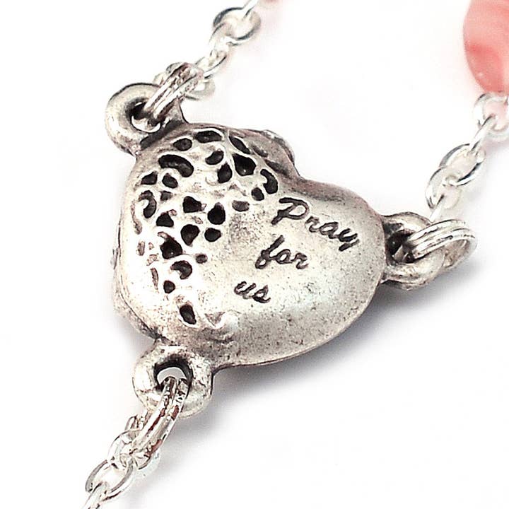 Ghirelli UsA Inc - Wholesale Prayer Beads Necklace - Saint Valentine Heart of Love Rosary