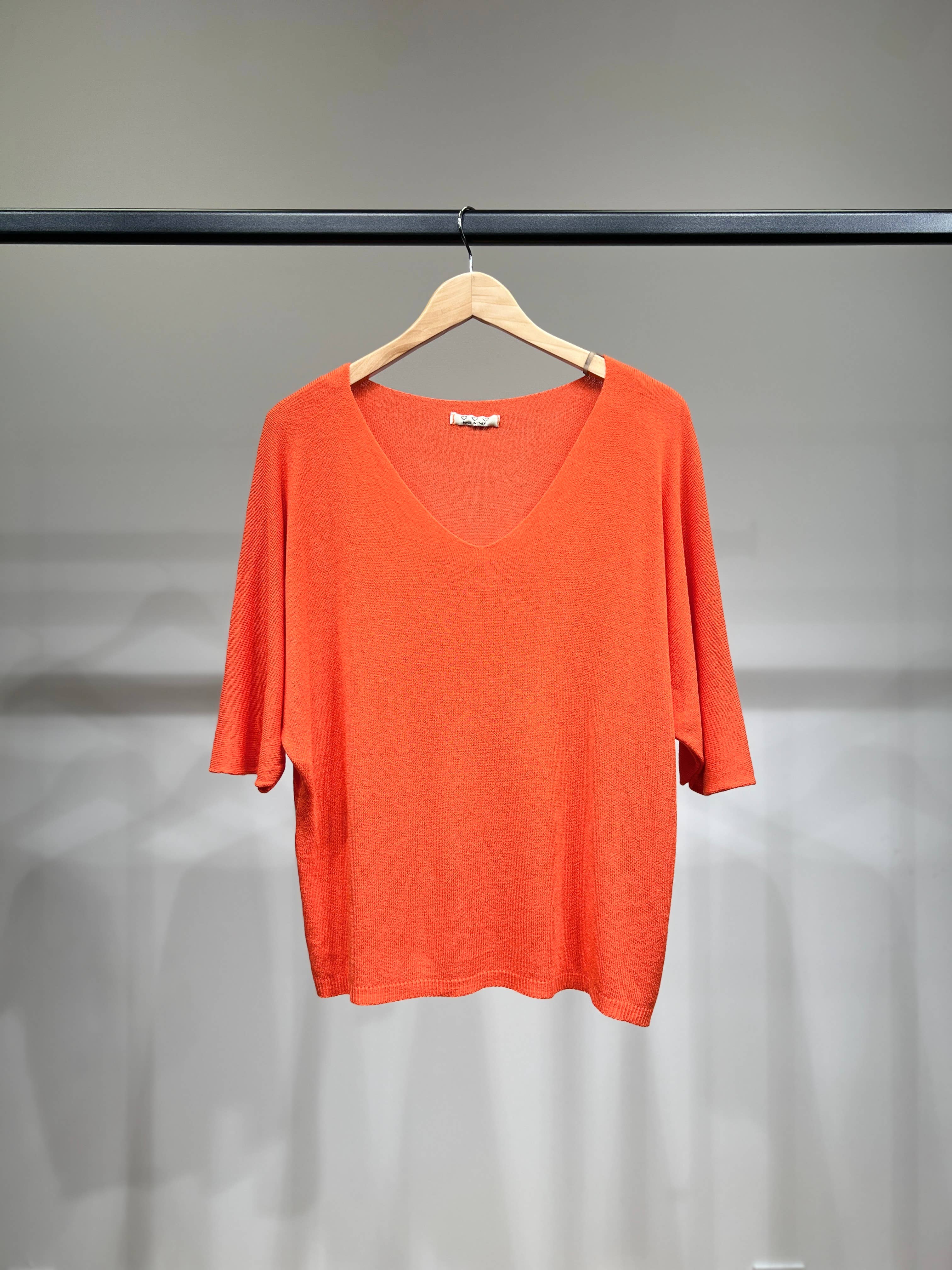 L'Emotion - Vendita all'ingrosso Maglione tricot - Donna - Maglione lavorato a maglia a maniche lunghe con scollo a V in modal 22