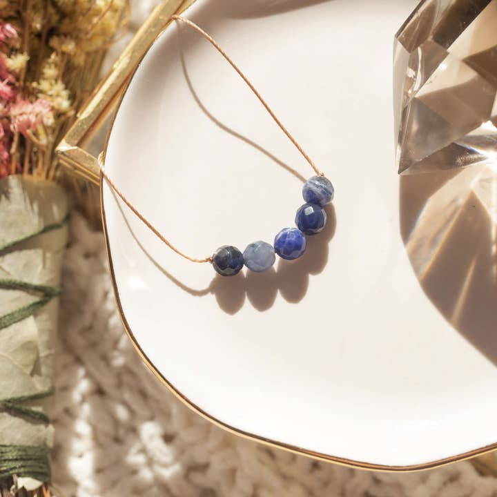 SoulKu - Wholesale Beaded/Pearl Necklace - Sodalite Intention Necklace for Confidence1