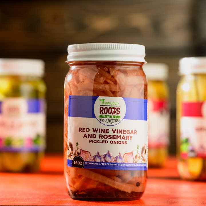 Knonw Your Roots Pickles - Wholesale Pickled Vegetables - Red Wine Vinegar and Rosemary Pickled Onions4