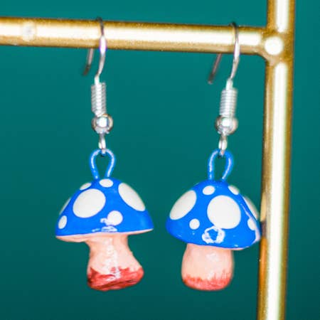 Pendientes de cerámica con forma de seta para venta al por mayor de Lucia's Imports