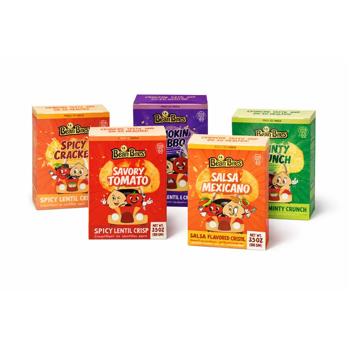 Bean Bites Lentil Crisps – Baked, Crunchy Snack (100g/3.5oz) for wholesale by CHAI MATI