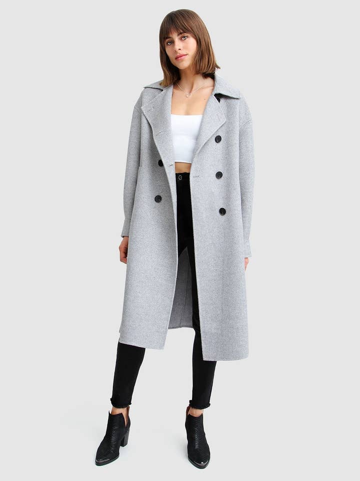 Dream Lover Loose Fit Wool Blend Coat for wholesale by belle & bloom