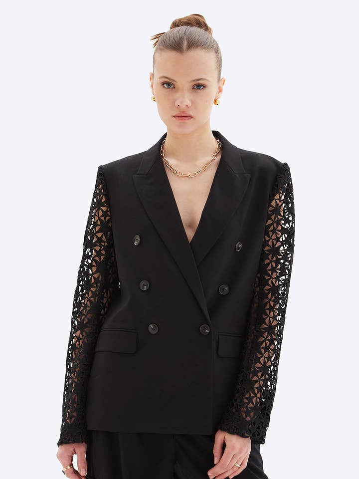 STELLA STAR - Blazer Classique à Double Boutonnage pour la vente par CHRLDR