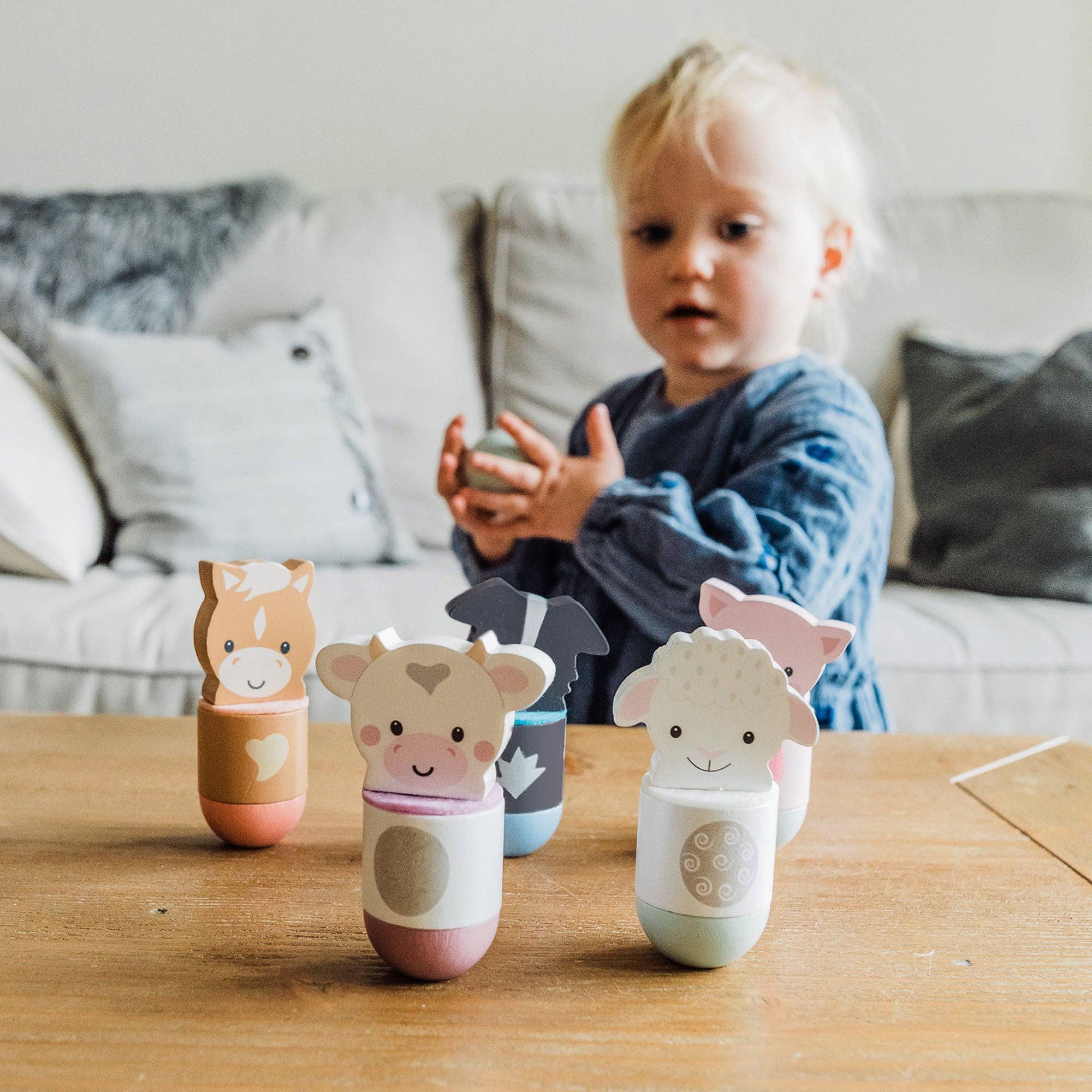 Orange Tree Toys – wholesale Wood toy – Child – Farmyard Animal Skittles3