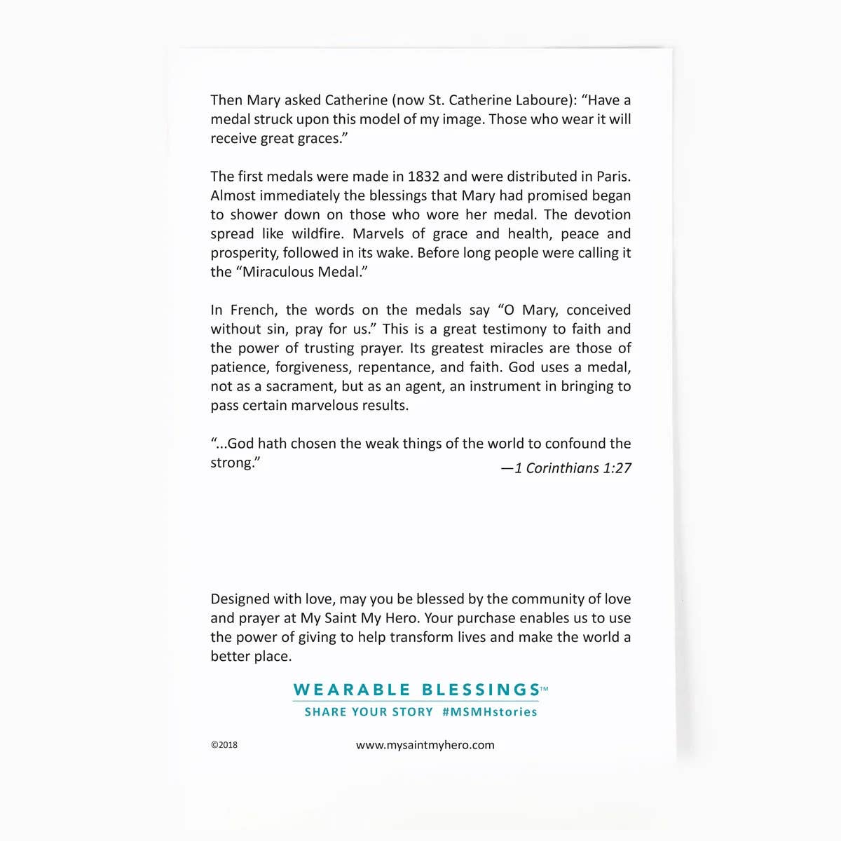 My Saint My Hero - Wholesale Pendant/Charm Necklace - Miraculous Petite Necklace - Gold2