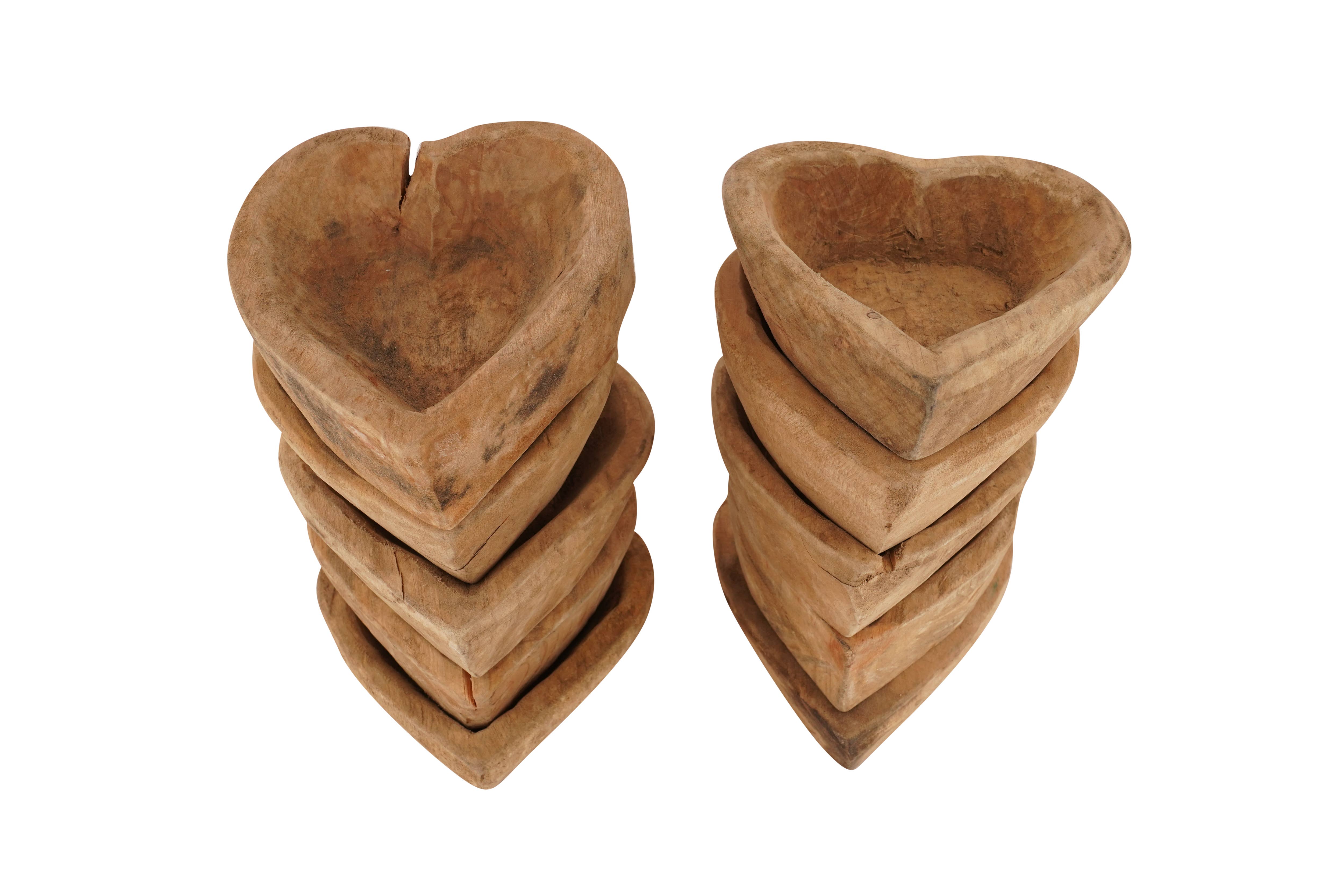 My Amigos Imports - Wholesale Decorative Plate/Dish/Bowl - NFC-NOT FOR CANDLES-Mini Heart Bowl-6-7 inches-Unfinished-$42