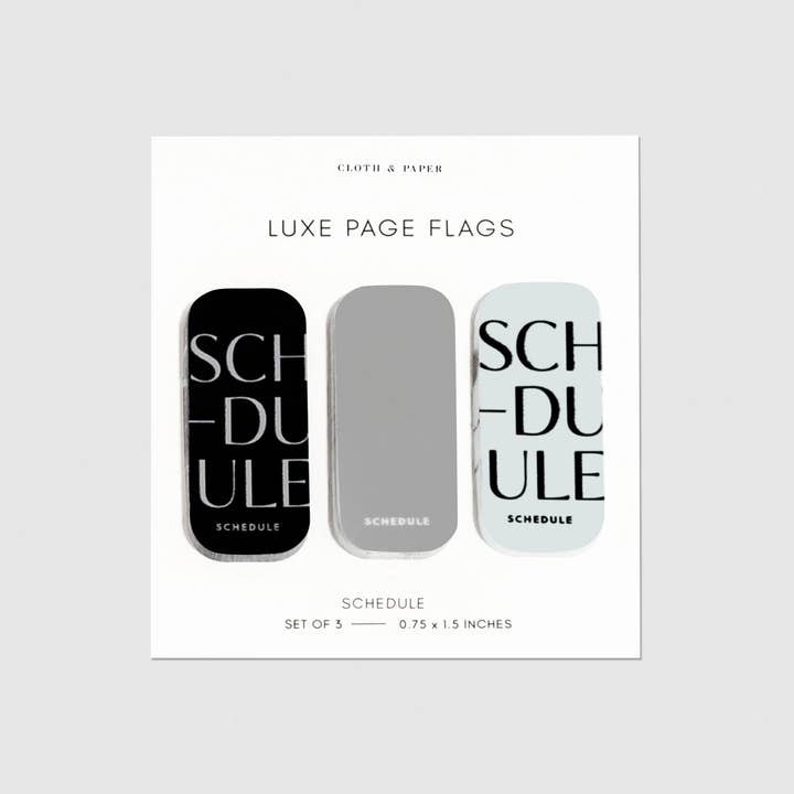 Cloth & Paper – wholesale Sticker – Luxe Page Flag Trio13