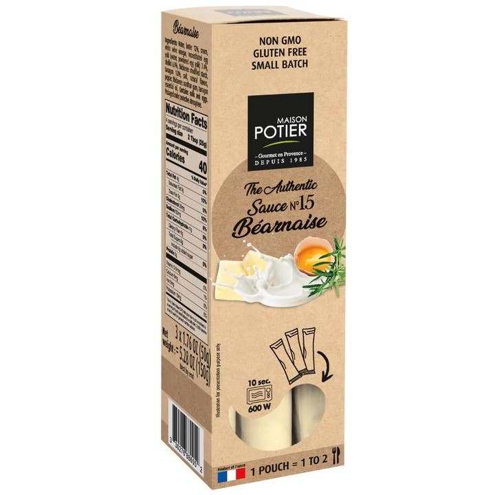 International Loft - Wholesale Sauce - Maison Potier Bearnaise Sauce No 15, Three Pouch Pack 5.2 Oz