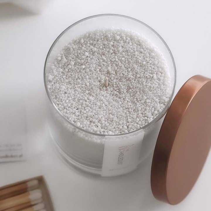 The Candledust - Wholesale Jar/Filled Candle - Breeze Scented Candle Sand 160g