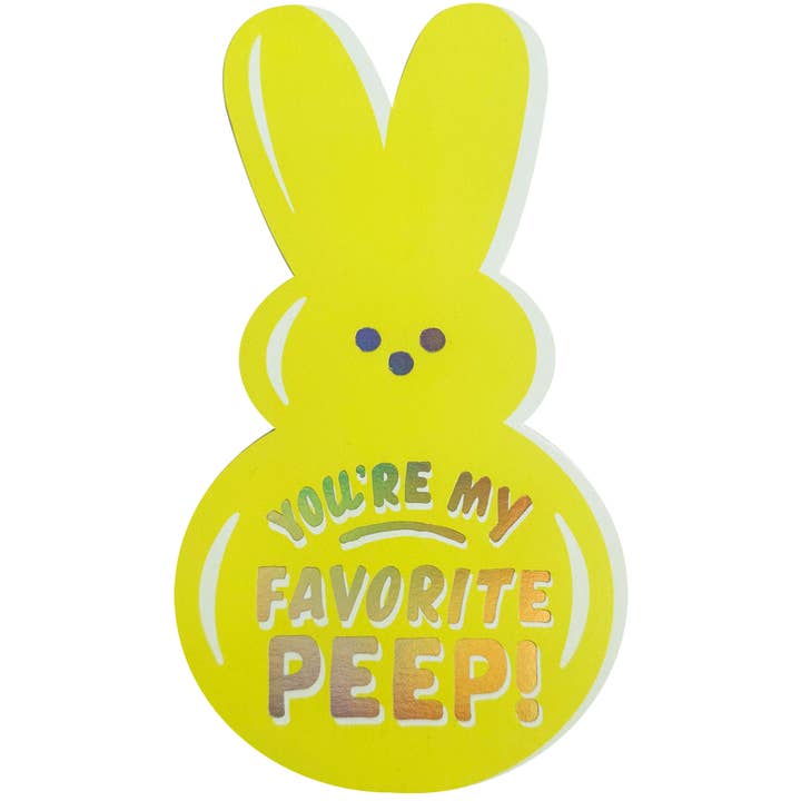Cartão de Páscoa recortado "Peep Favorito" por atacado de The Social Type