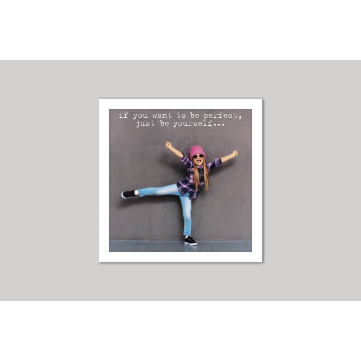 Just Be Yourself Greeting Card for wholesale by Icon