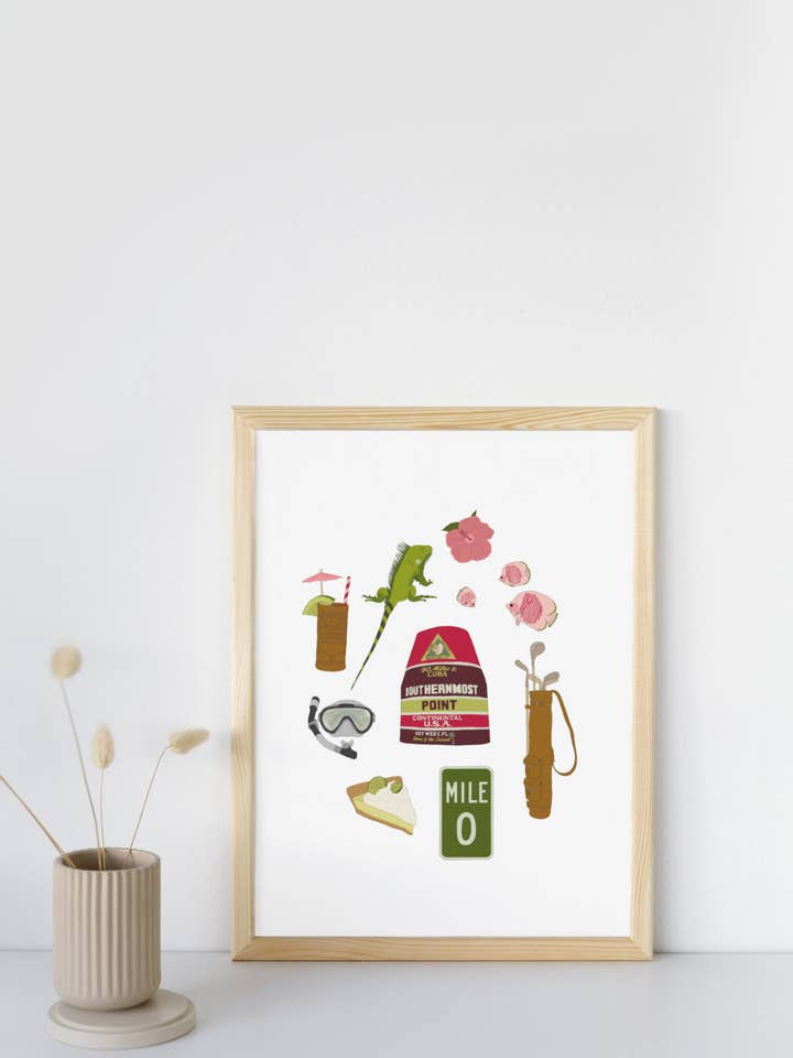 Florida Keys Print for wholesale by Teddy Rae Prints