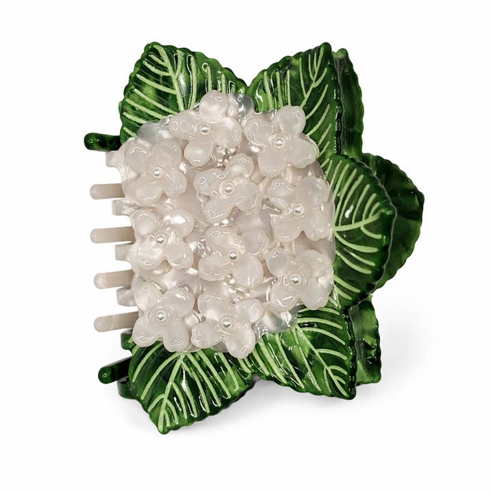 Hortensien-Haarspange Vorbestellung für den Großhandel von MackBecks