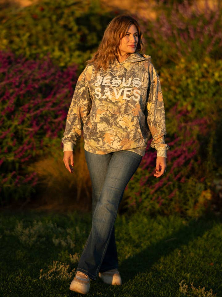 The Good News Apparel – Großhandel Hoodie – Unisex – Jesus rettet Camo Spezial Hoodie4