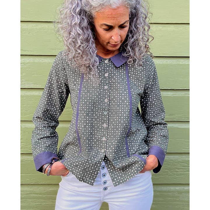 Bolinhas Blusa Veronica Curta Polka Dots para venda a revendedores na Faire5