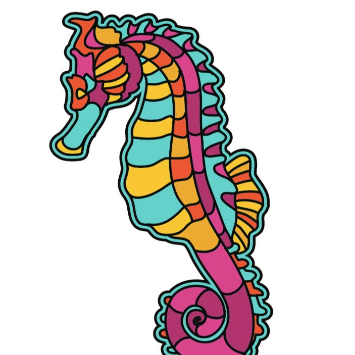 Seahorse Stylized Pin for wholesale by Little Critterz