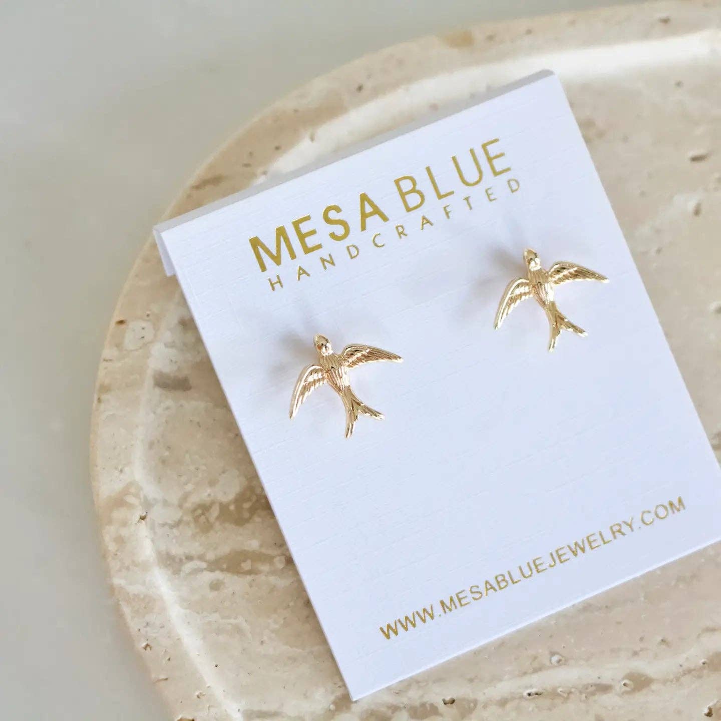 Mesa Blue – wholesale Solitärörhängen – Swallow Stud Örhängen2