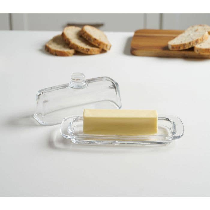 HIC - Harold Import Co. - Wholesale Kitchen Tool/Gadget - HIC Kitchen Glass Butter Dish With Lid6
