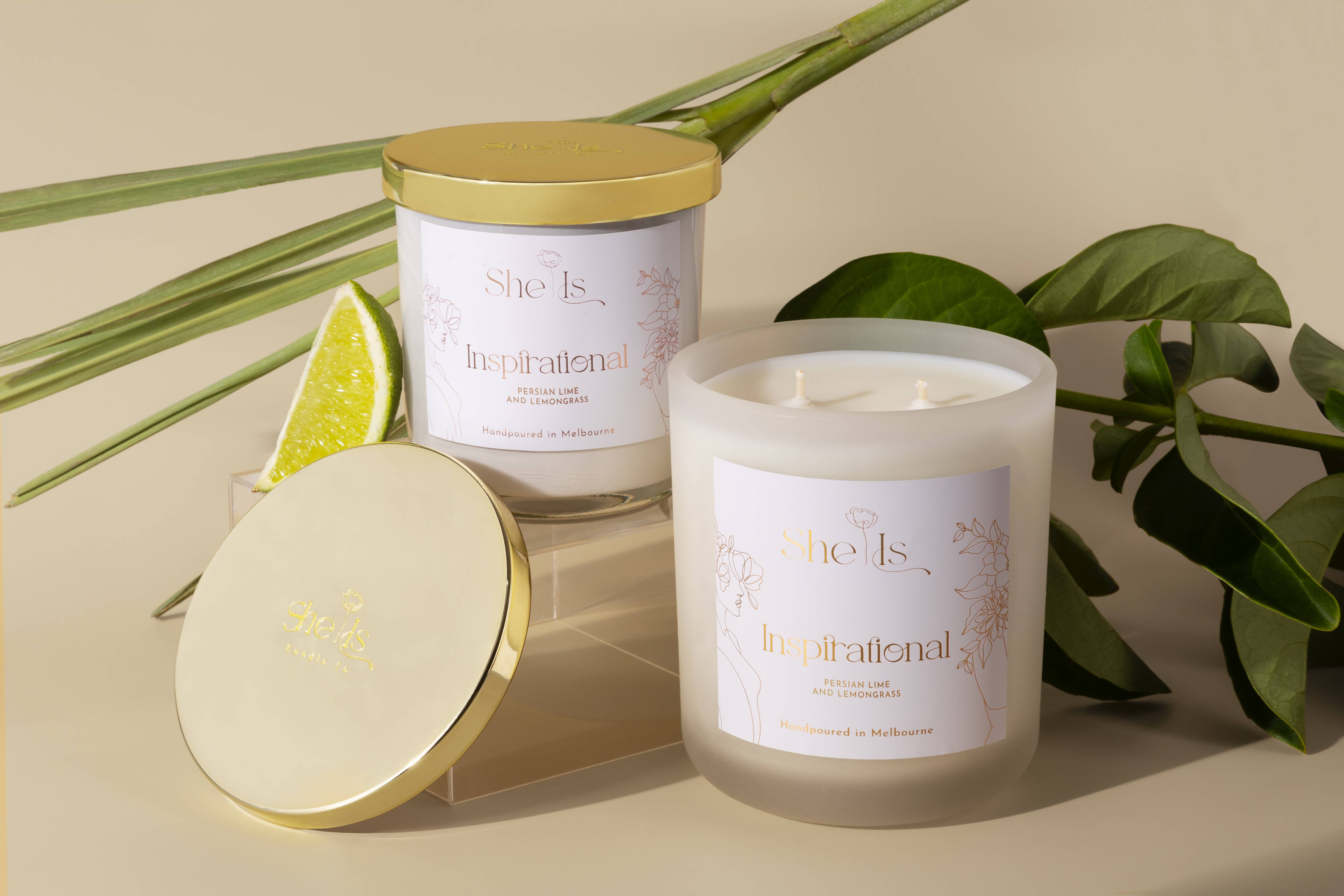 She Is Candle Co. - Wholesale Jar/Filled Candle - She Is Inspirational Candle1