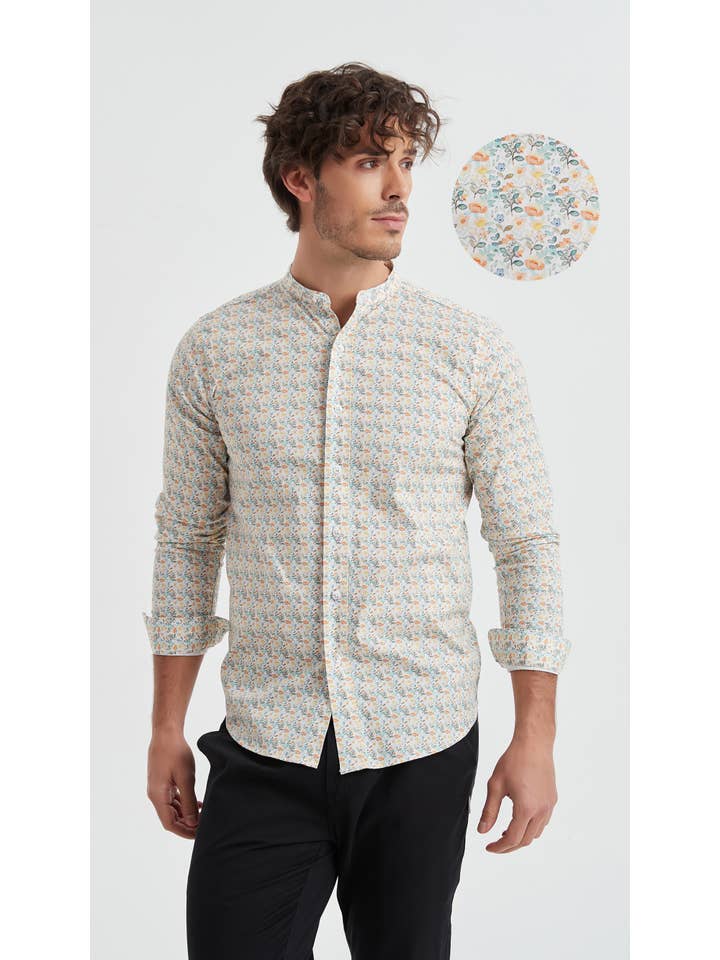 Yves Enzo - Wholesale Button Down Shirt - Men's - Digital prints shirt "PREMIUM" collection