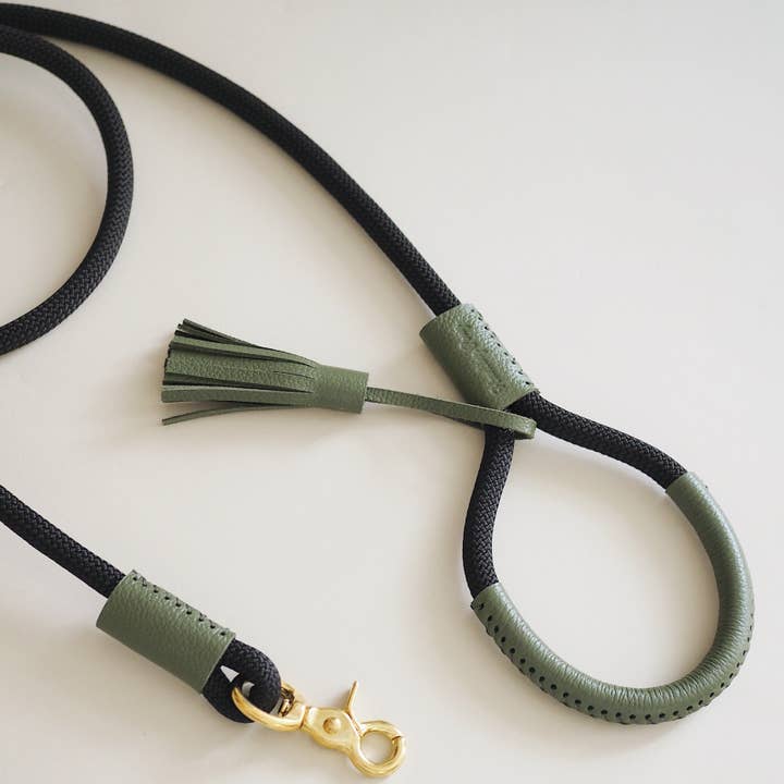 Dog leash Pony makarony green for wholesale by Hunting Pony