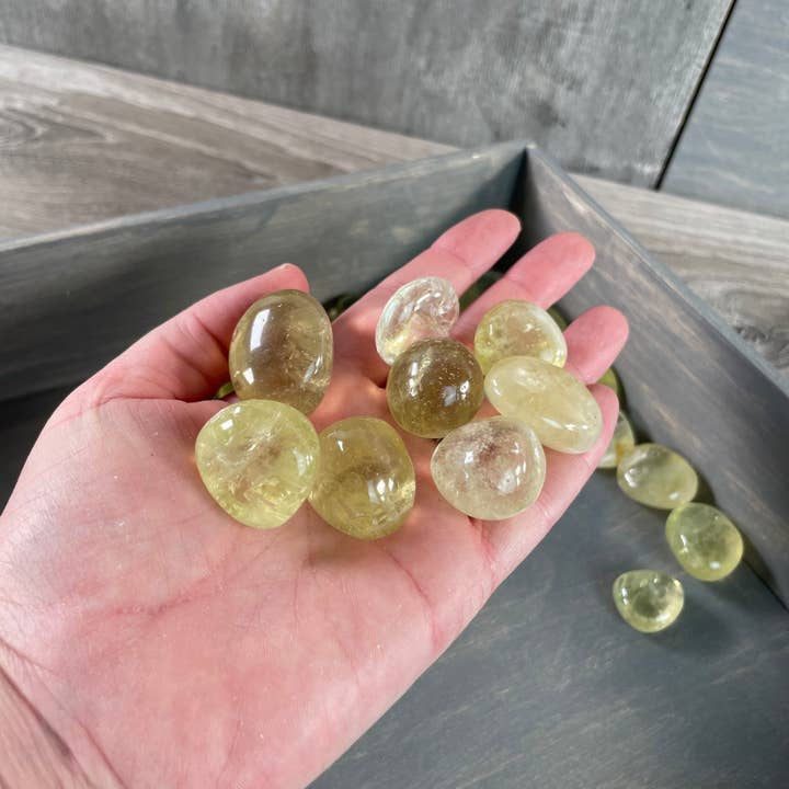 Keystone Crystals - Wholesale Spiritual Stone/Crystal - Lemon Citrine Tumbled Stones – 1 Pound Bulk Crystal Lot2