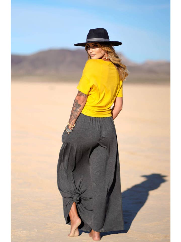 Three Bird Nest - Vente Jupe – femme - La jupe longue à poches parfaite - Anthracite2