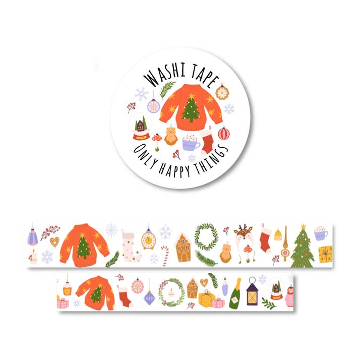Washi tape Christmas is here for wholesale by Only Happy Things Stationery