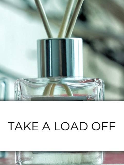 Take a Load Off Diffusers for wholesale by HomeBody Essentials